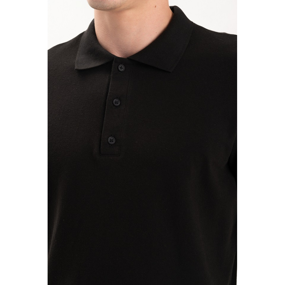 Футболка PREMIUM поло чоловіча колір Чорний світлий Service Odyag лакоста