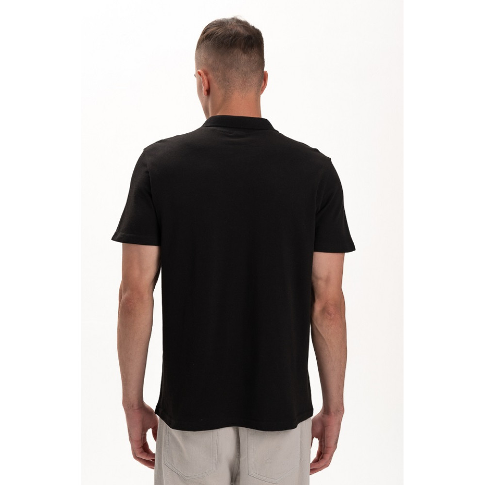 Футболка PREMIUM поло чоловіча колір Чорний світлий Service Odyag лакоста