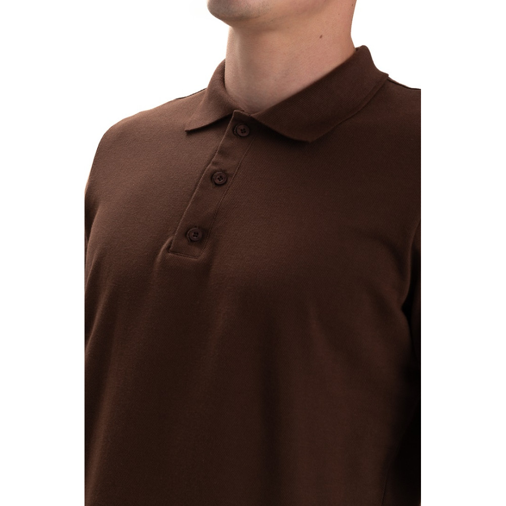 Футболка PREMIUM поло чоловіча колір Коричневий шоколад Service Odyag лакоста
