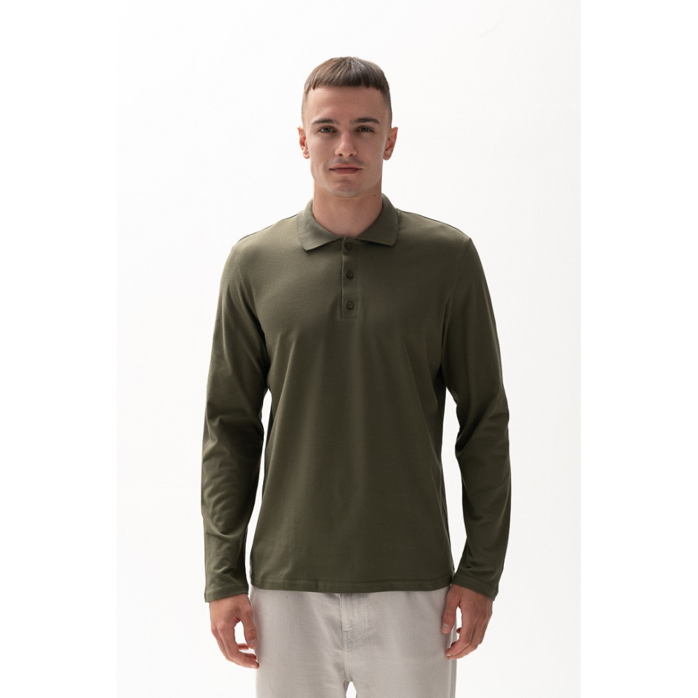 Футболка PREMIUM поло чоловіча колір Хакі олива Service Odyag мікролакоста