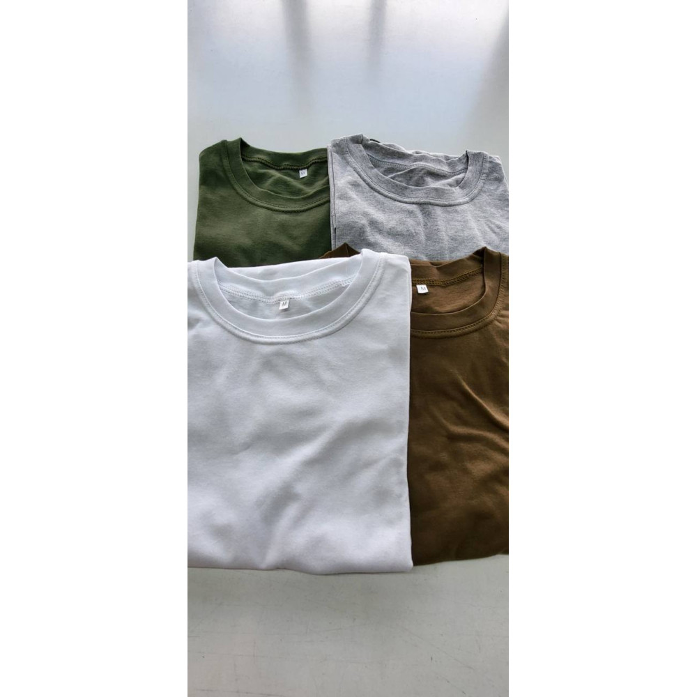 Футболка однотонна койот чорна сіра меланж хакі біла 165 грам Service Odyag 100% бавовна