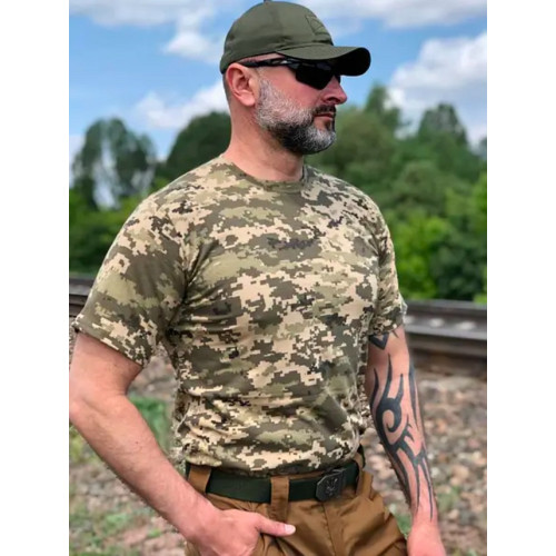 Футболка камуфляж пиксель ОПТ плотная Service Odyag 100% хлопок