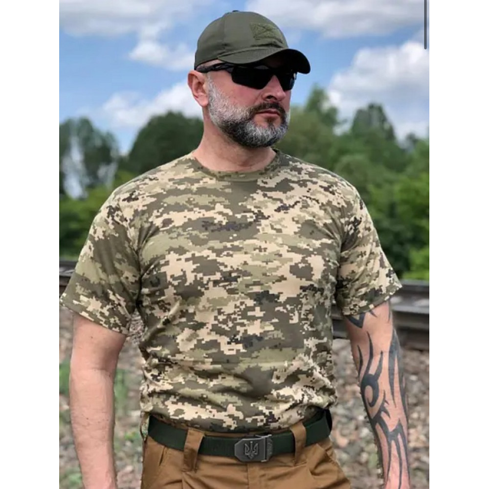 Футболка камуфляж пиксель ОПТ плотная Service Odyag 100% хлопок