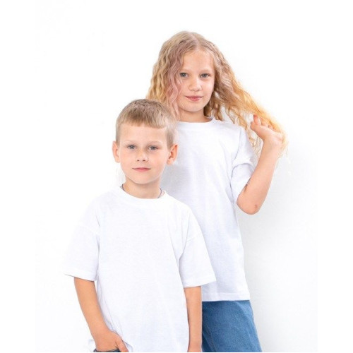 Футболка детская белая от 1 года до 15 лет Премиум качество Service Odyag 100% хлопок