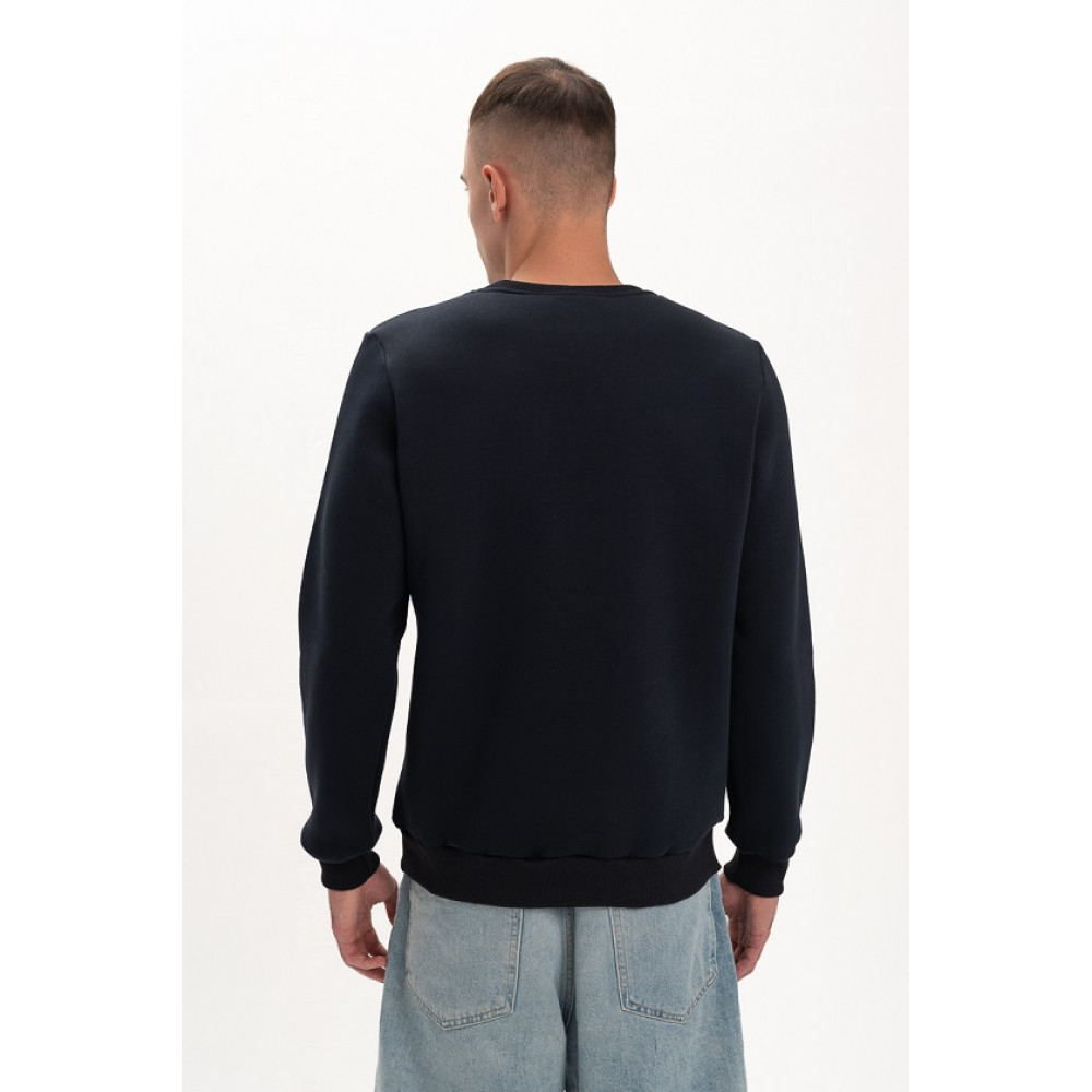 Свитшот PREMIUM 360 грамм на флисе утепленный цвет Черный Service Odyag