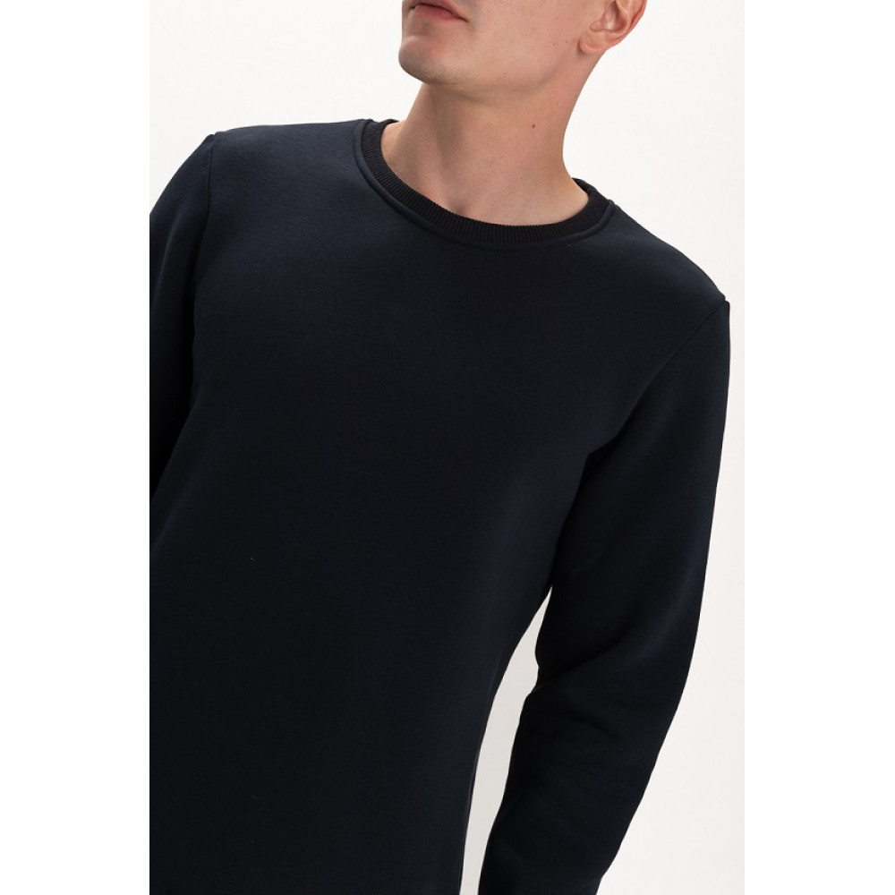 Свитшот PREMIUM 360 грамм на флисе утепленный цвет Черный Service Odyag