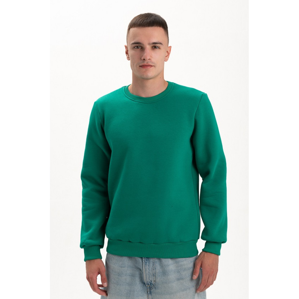 Свитшот PREMIUM 360 грамм на флисе утепленный цвет Зеленый лес Service Odyag