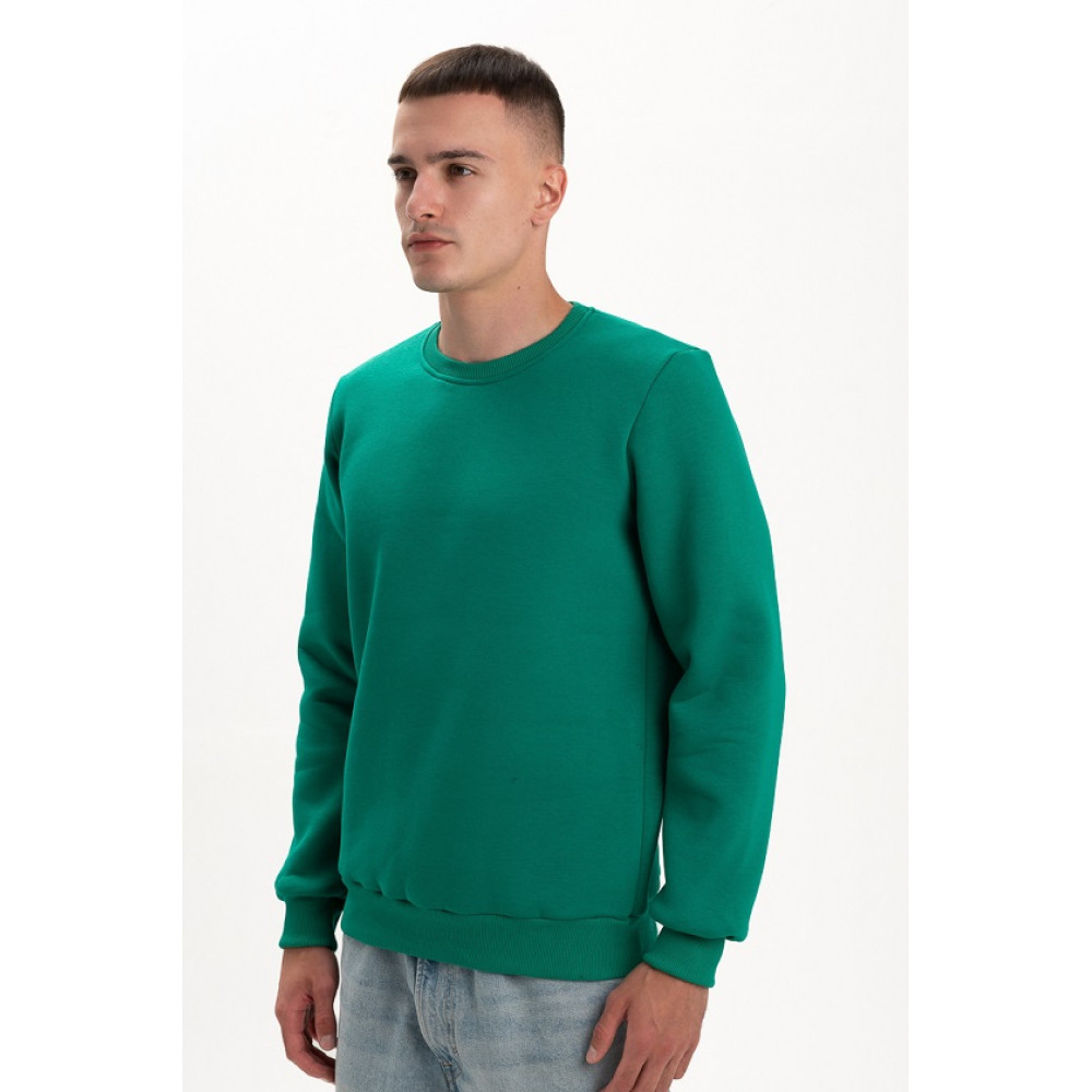 Свитшот PREMIUM 360 грамм на флисе утепленный цвет Зеленый лес Service Odyag