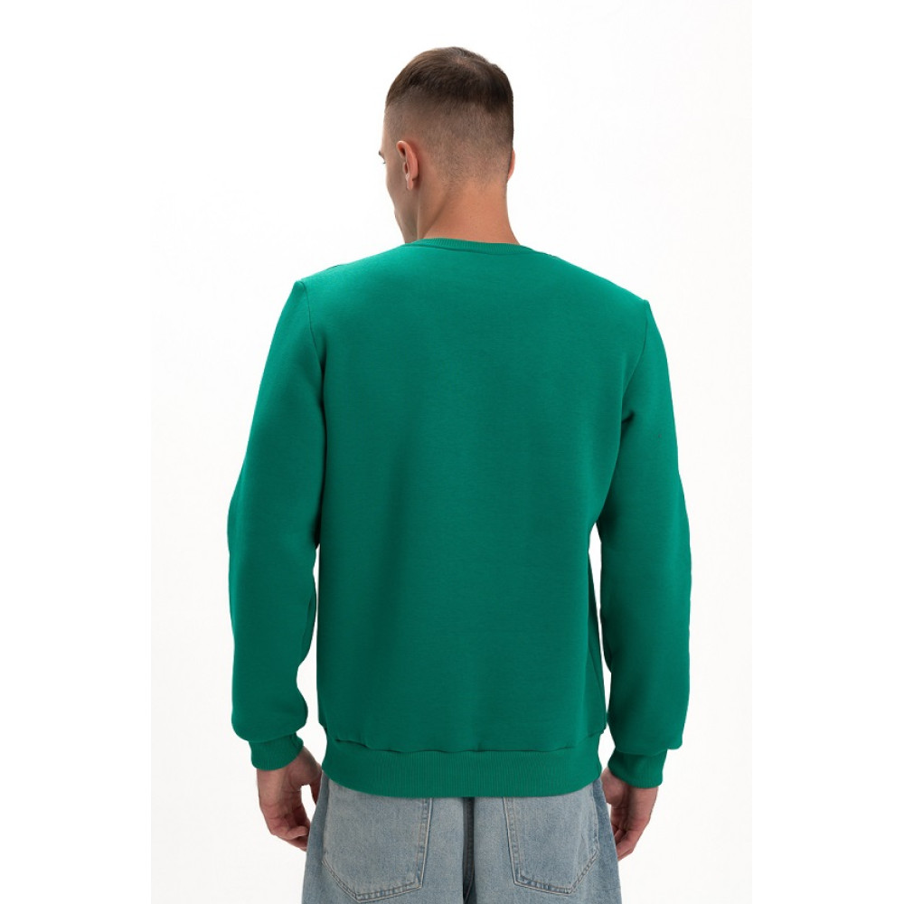 Свитшот PREMIUM 360 грамм на флисе утепленный цвет Зеленый лес Service Odyag