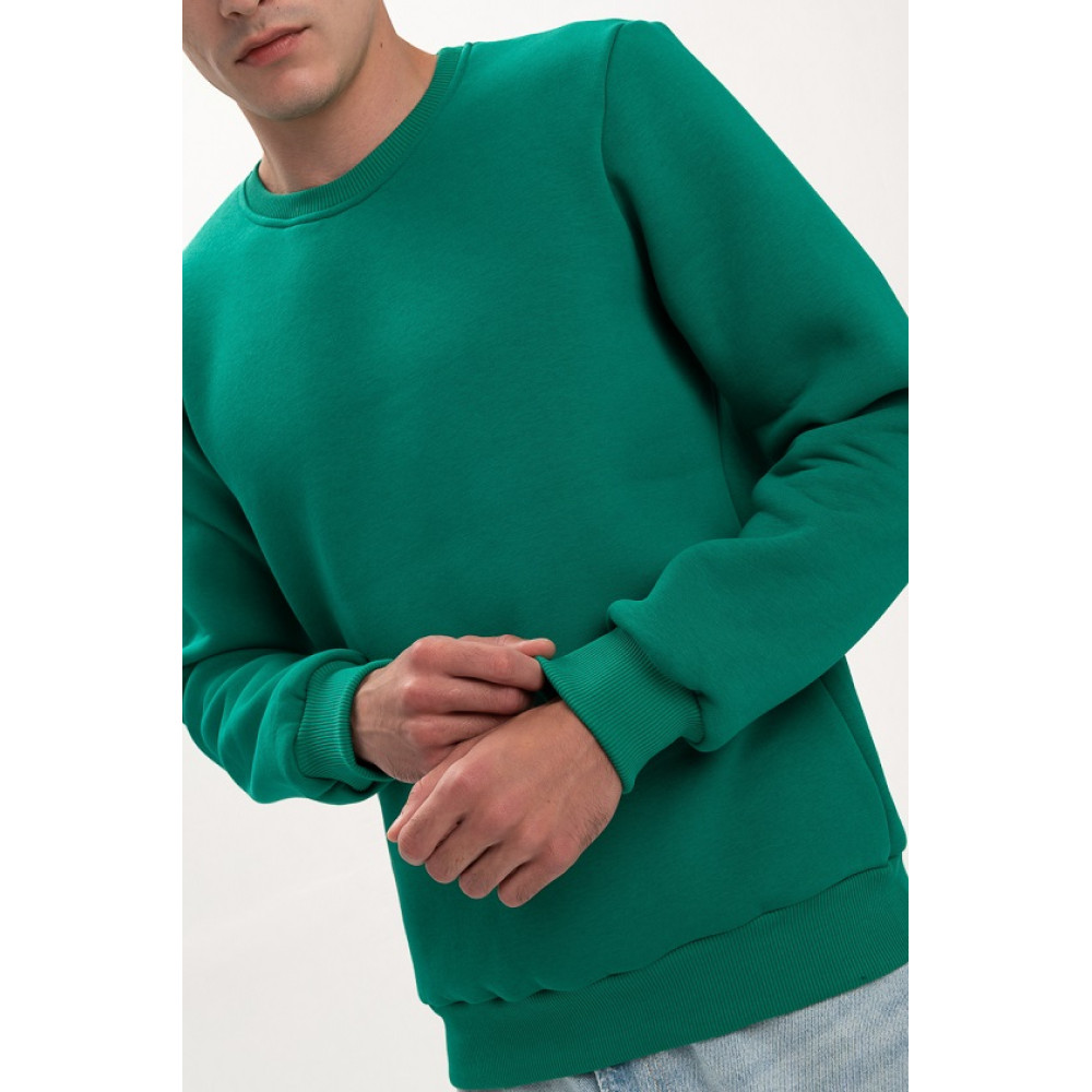 Свитшот PREMIUM 360 грамм на флисе утепленный цвет Зеленый лес Service Odyag