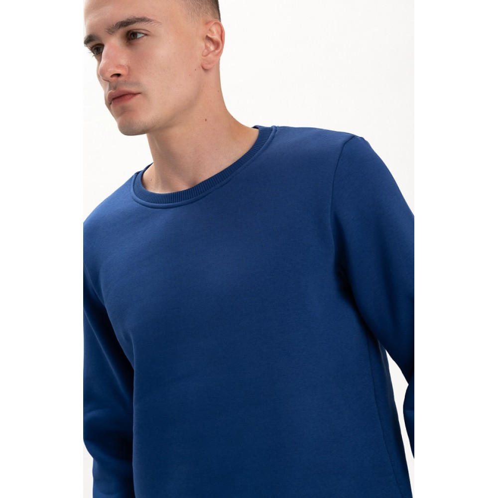 Свитшот PREMIUM 360 грамм на флисе утепленный цвет Синий электрик Service Odyag