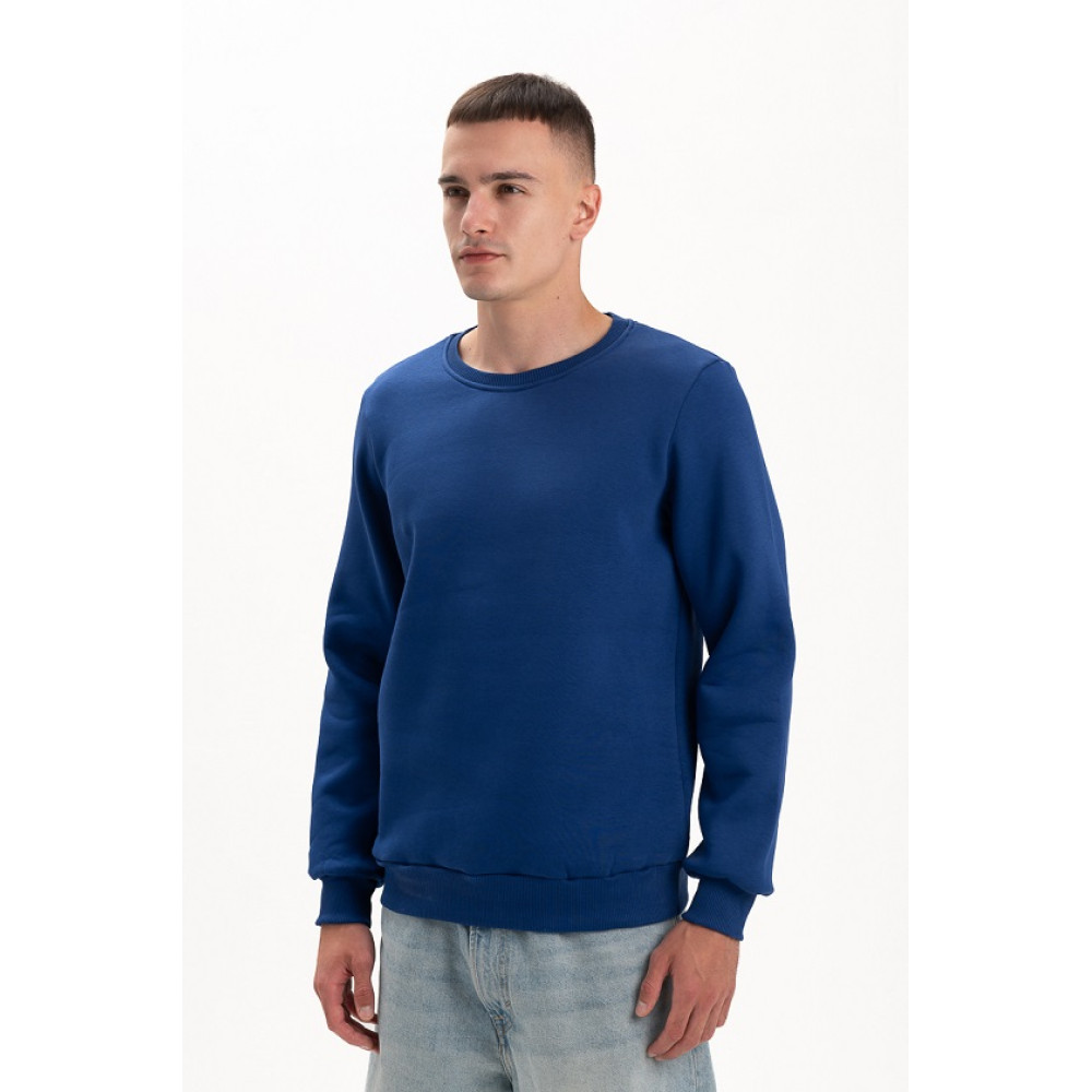 Свитшот PREMIUM 360 грамм на флисе утепленный цвет Синий электрик Service Odyag