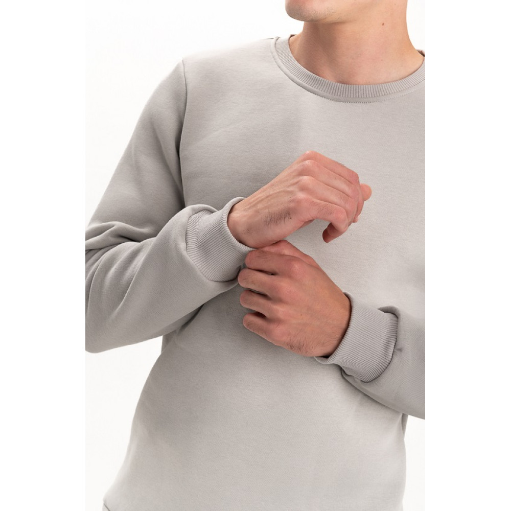 Свитшот PREMIUM 360 грамм на флисе утепленный цвет Серый Service Odyag