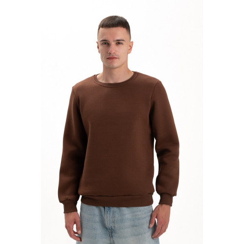 Свитшот PREMIUM 360 грамм на флисе утепленный цвет Коричневый Service Odyag