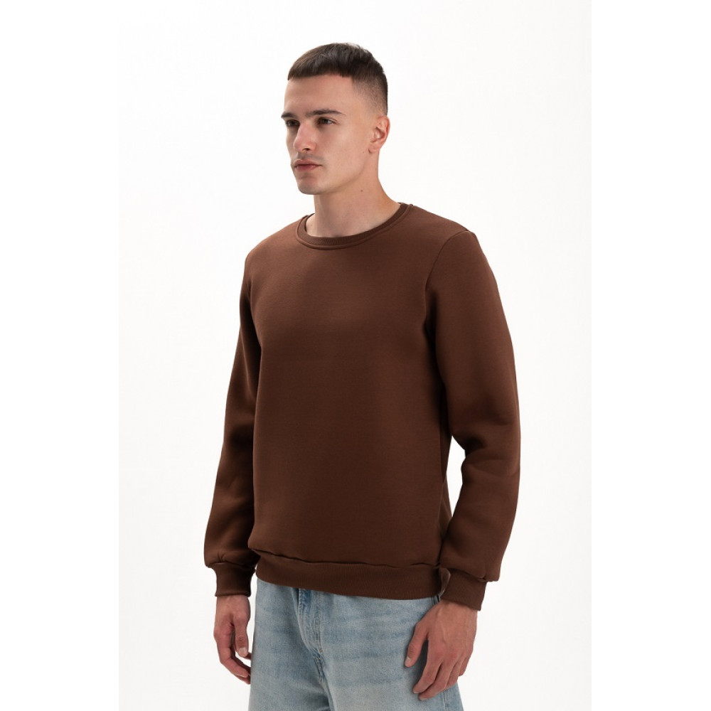 Свитшот PREMIUM 360 грамм на флисе утепленный цвет Коричневый Service Odyag