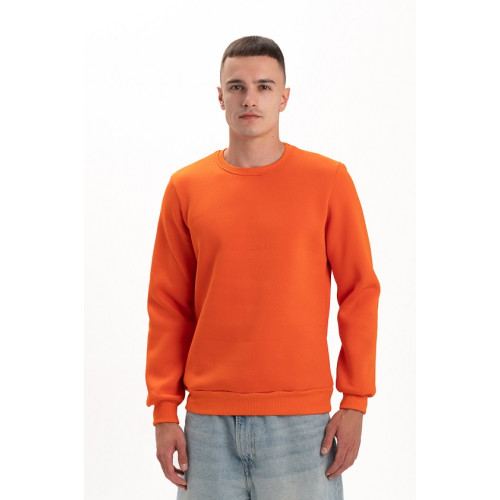 Свитшот PREMIUM 360 грамм на флисе утепленный цвет Оранжевый Service Odyag