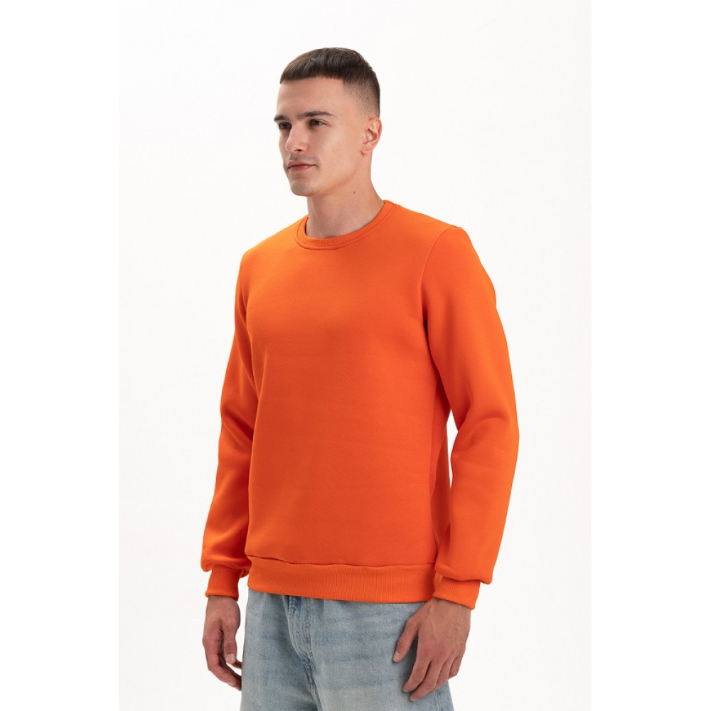 Свитшот PREMIUM 360 грамм на флисе утепленный цвет Оранжевый Service Odyag
