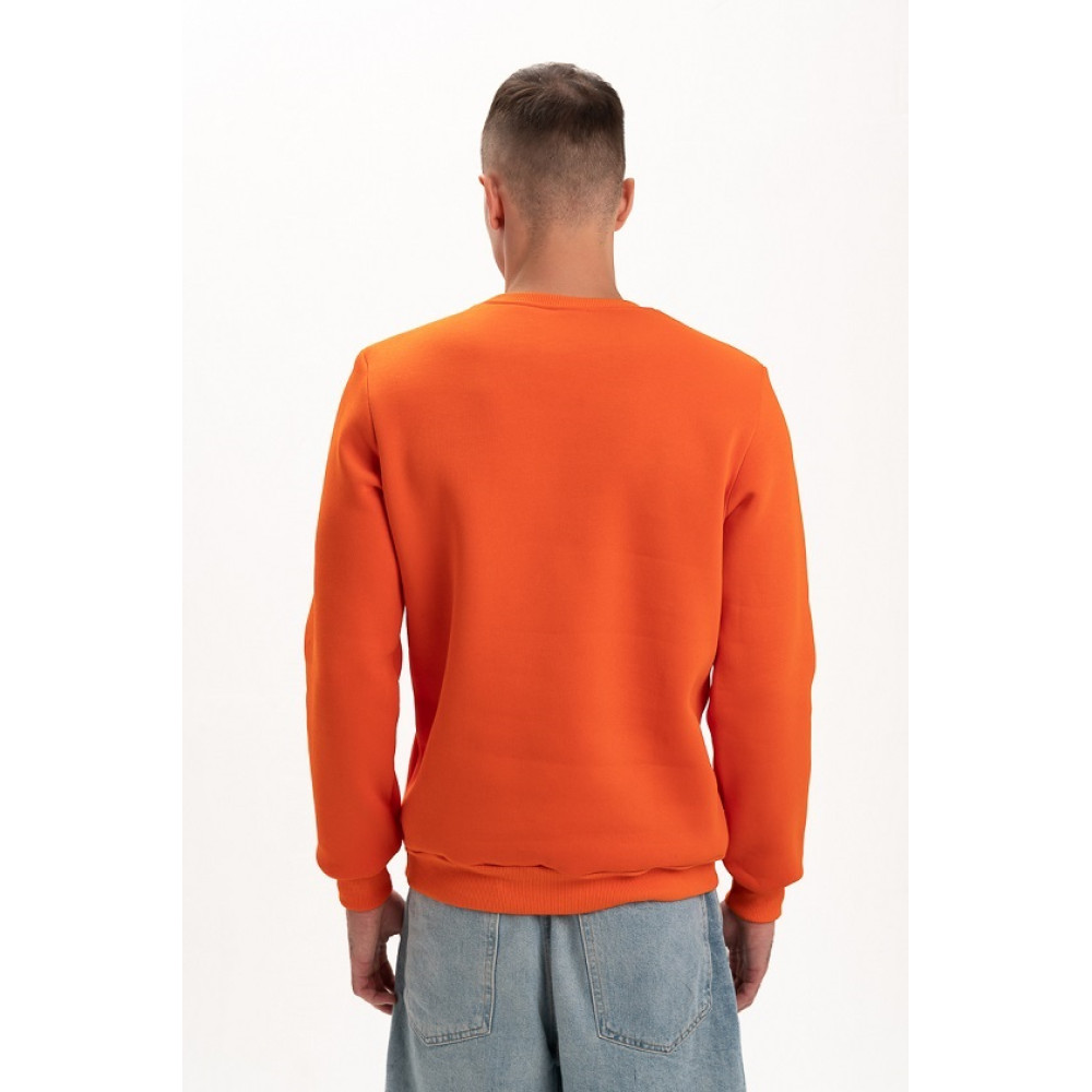 Свитшот PREMIUM 360 грамм на флисе утепленный цвет Оранжевый Service Odyag