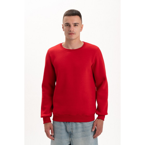 Свитшот PREMIUM 360 грамм на флисе утепленный цвет Красный Service Odyag