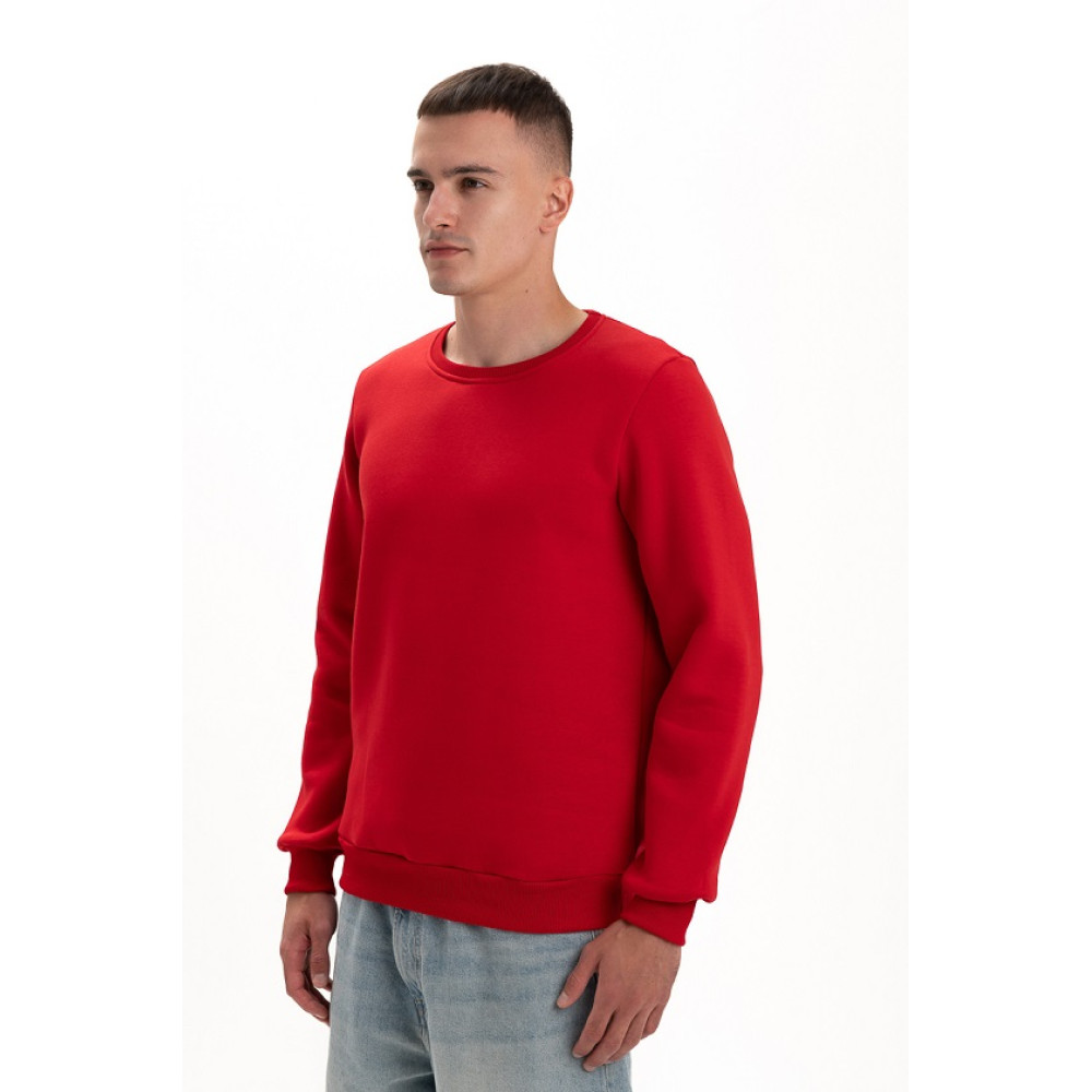 Свитшот PREMIUM 360 грамм на флисе утепленный цвет Красный Service Odyag