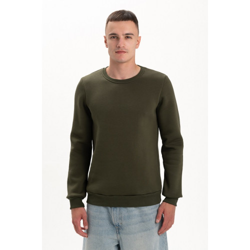 Свитшот PREMIUM 360 грамм на флисе утепленный цвет Хаки Олива Service Odyag