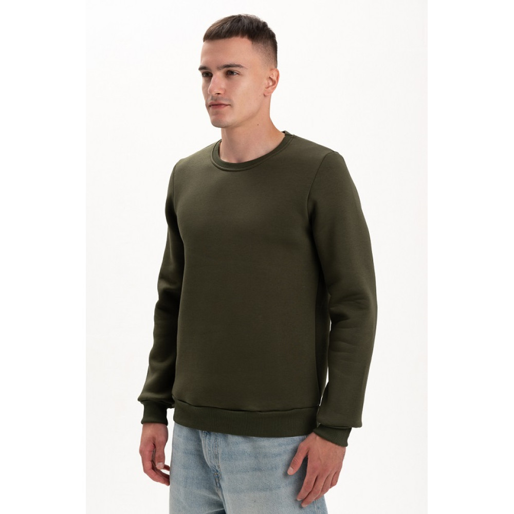Свитшот PREMIUM 360 грамм на флисе утепленный цвет Хаки Олива Service Odyag