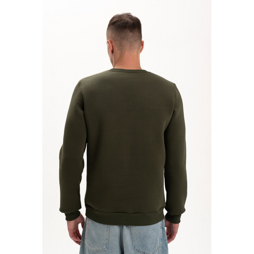 Свитшот PREMIUM 360 грамм на флисе утепленный цвет Хаки Олива Service Odyag