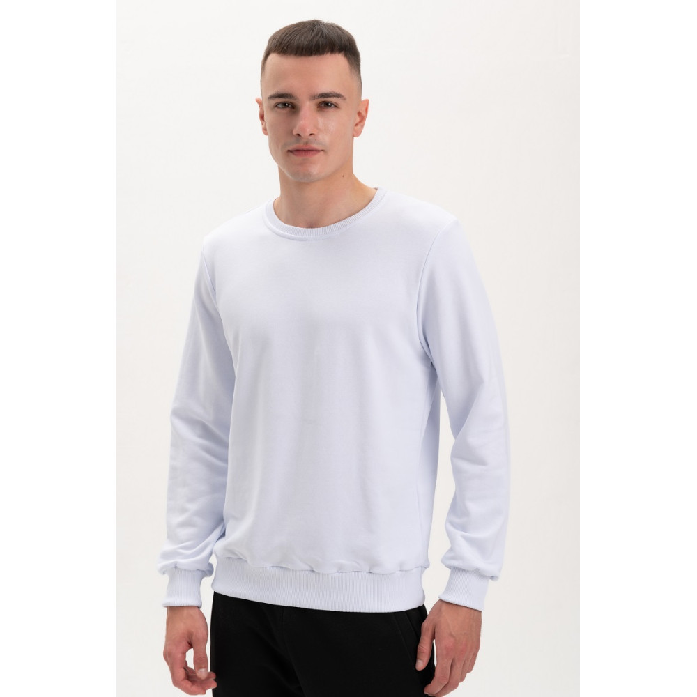 Свитшот PREMIUM 360 грамм на флисе утепленный цвет Белый Service Odyag