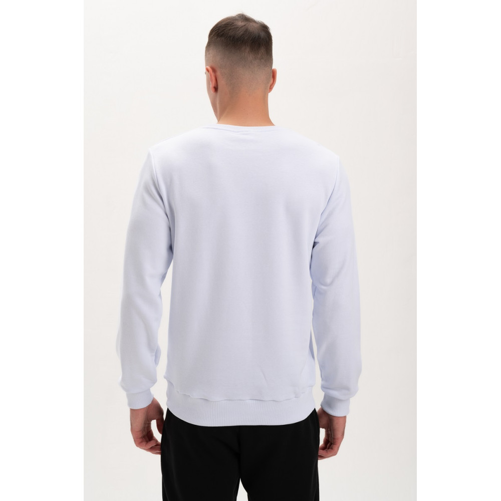 Свитшот PREMIUM 360 грамм на флисе утепленный цвет Белый Service Odyag