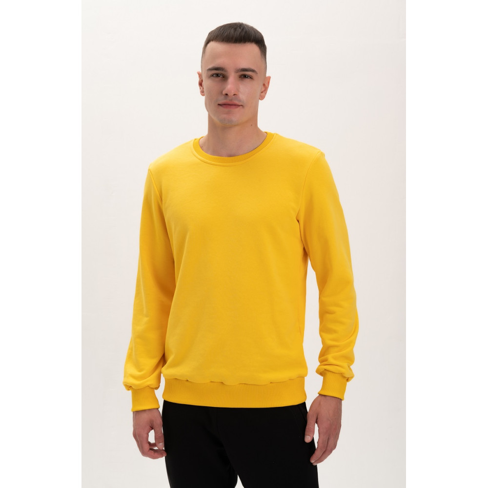 Свитшот PREMIUM 360 грамм на флисе утепленный цвет Желтый Service Odyag