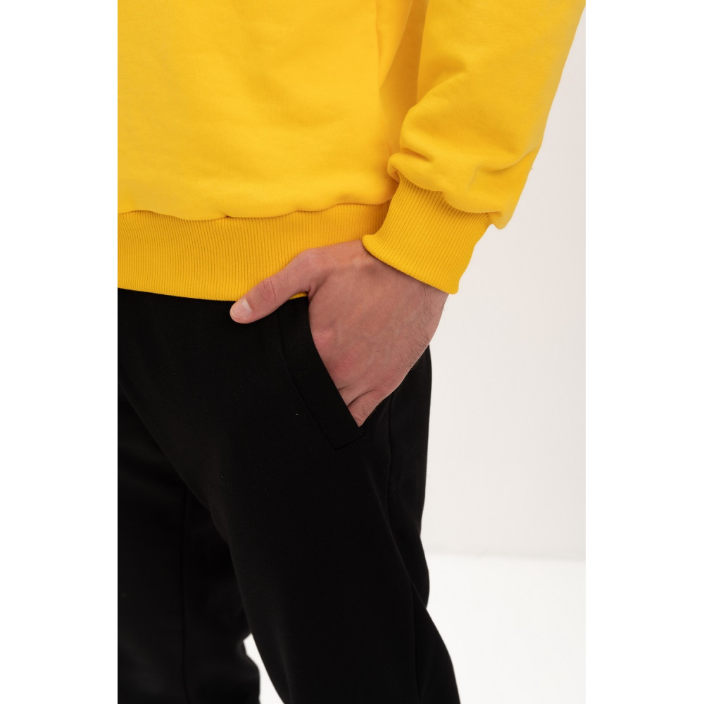 Свитшот PREMIUM 360 грамм на флисе утепленный цвет Желтый Service Odyag