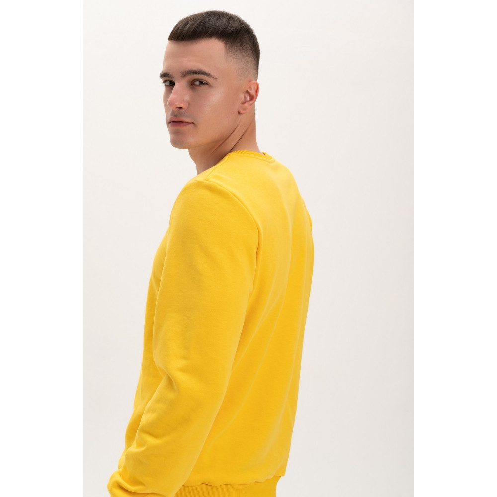 Свитшот PREMIUM 360 грамм на флисе утепленный цвет Желтый Service Odyag