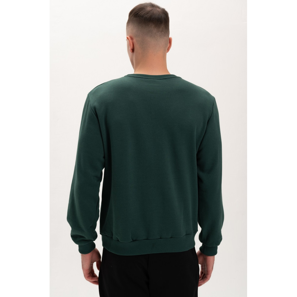 Свитшот PREMIUM 360 грамм на флисе утепленный цвет Зеленый изумруд Service Odyag