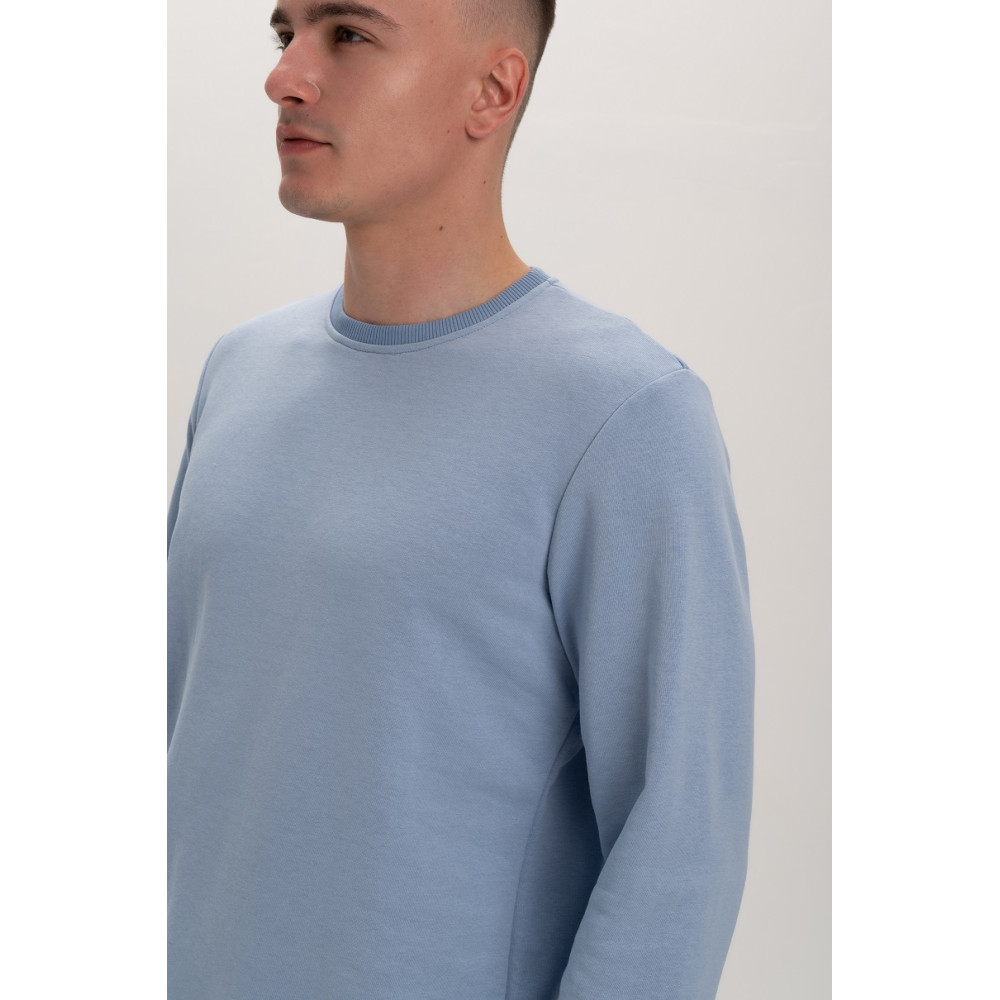 Свитшот PREMIUM 360 грамм на флисе утепленный цвет Голубой небесный Service Odyag