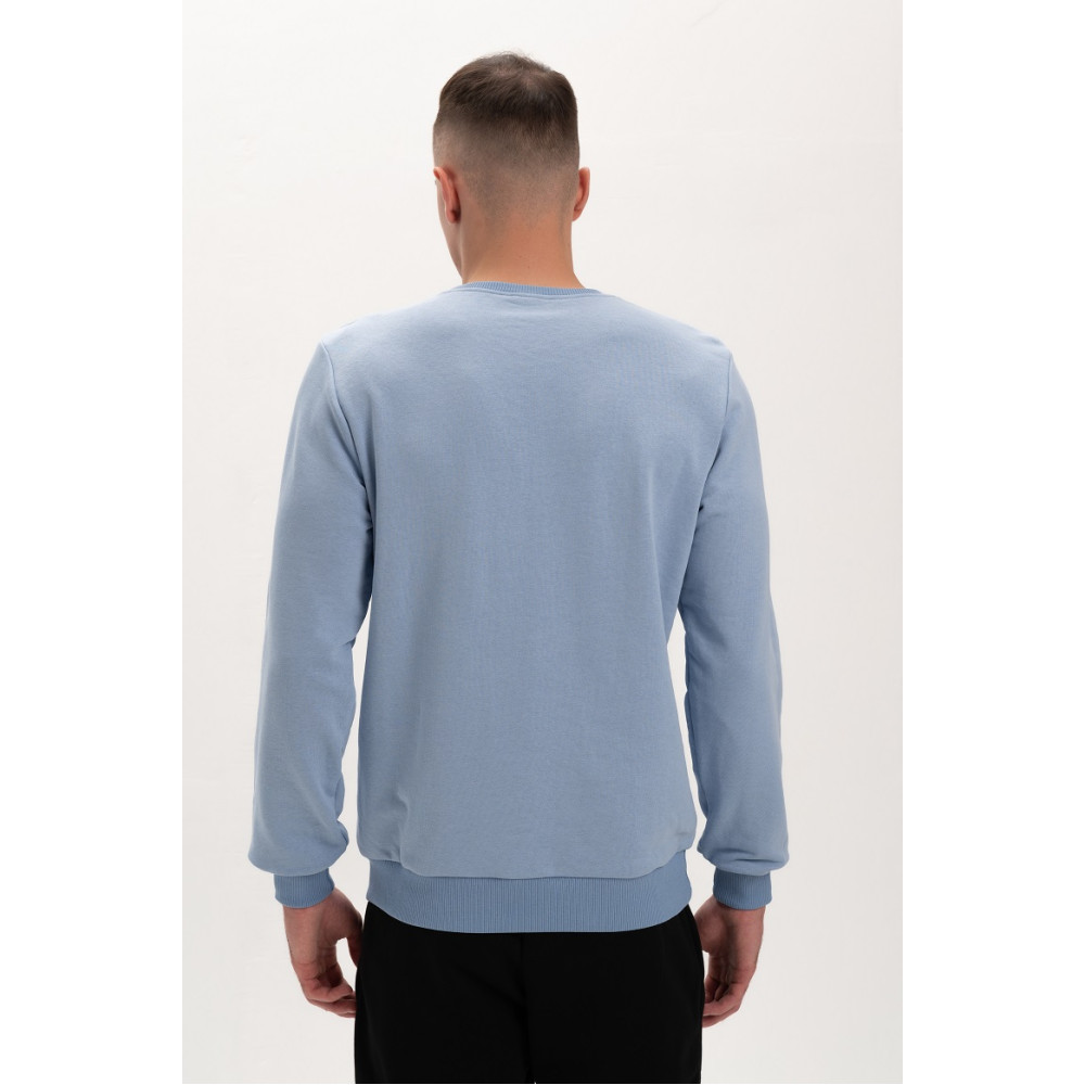 Свитшот PREMIUM 360 грамм на флисе утепленный цвет Голубой небесный Service Odyag