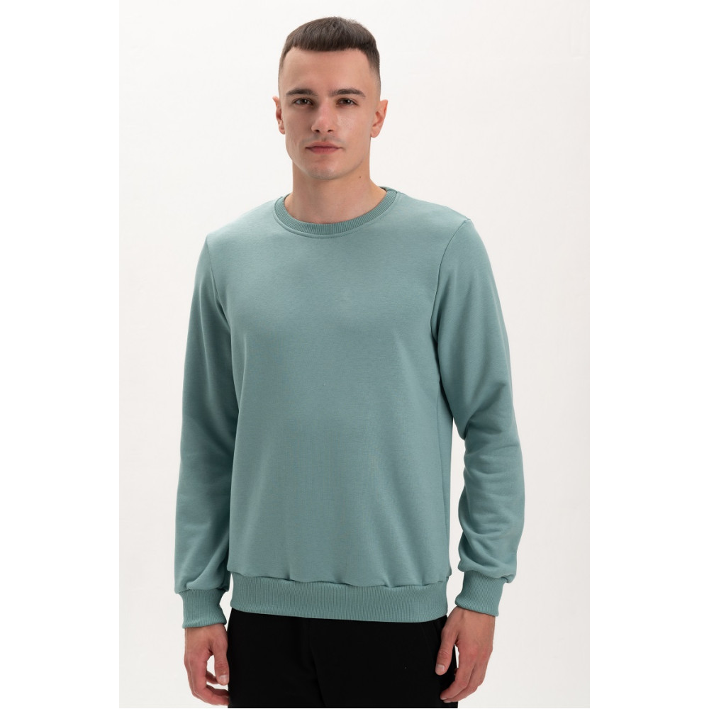 Свитшот PREMIUM 360 грамм на флисе утепленный цвет Ментол Service Odyag