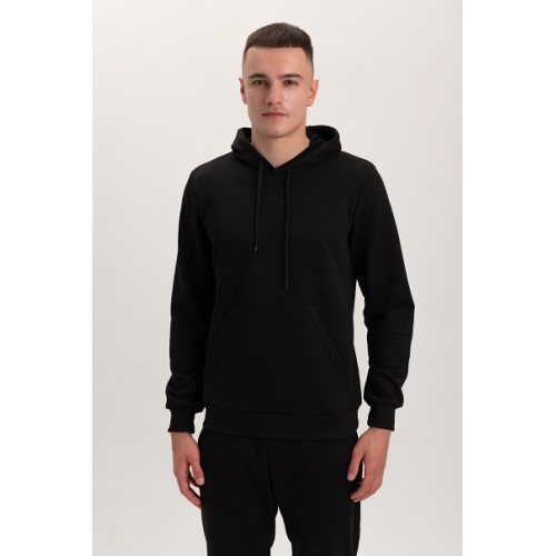 Худи PREMIUM 360 грамм на флисе утепленный цвет Черный Service Odyag