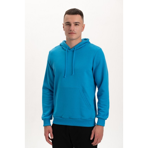 Худи PREMIUM 360 грамм на флисе утепленный цвет Голубой Service Odyag