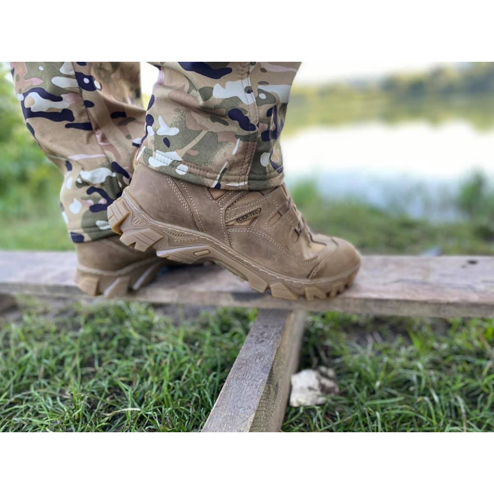 Ботинки под М-ТАС модель MAGNUM KOYOT гладкая натуральная кожа цвет койот