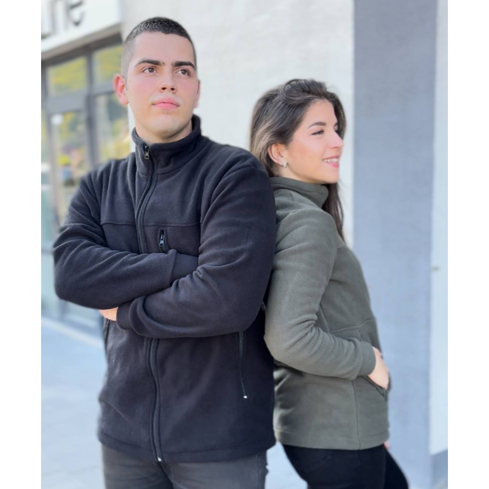 Кофта флисовая высокой плотности Premium мужская женская унисекс