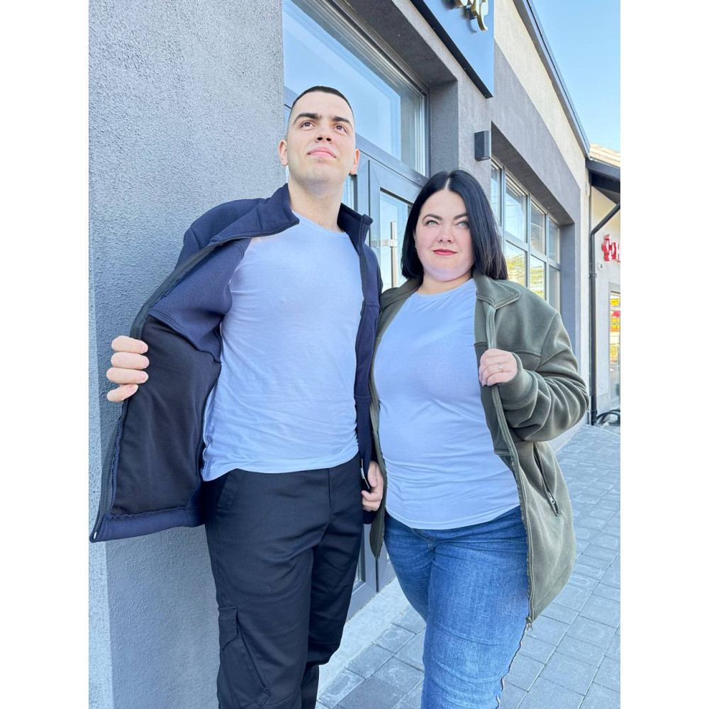 Кофта флисовая высокой плотности Premium мужская женская унисекс