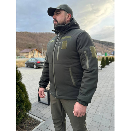 Куртка бушлат зима софт шелл Service Odyag синтепон и подклад омни хит Omni-Heat до -30 градусов