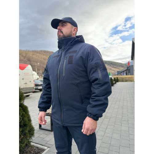 Зимняя софтшелл куртка бушлат Service Odyag синтепон и омни хит Omni-Heat до -30 градусов