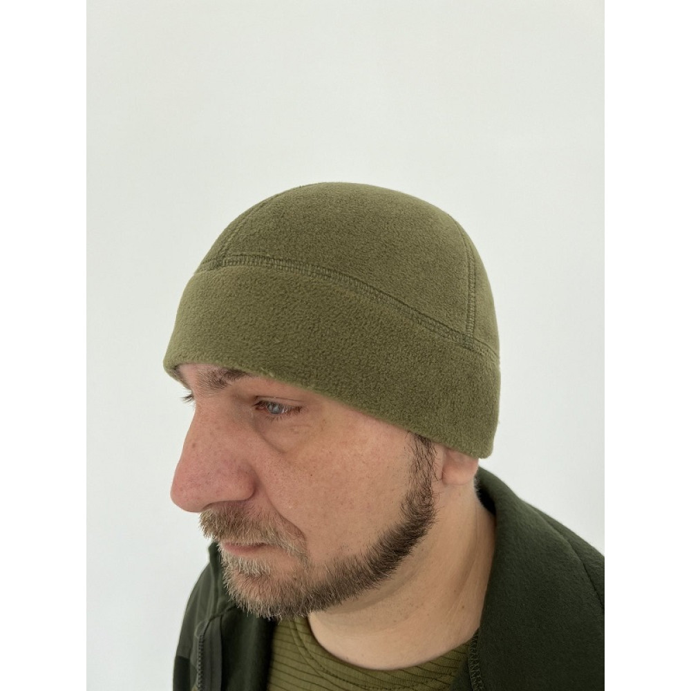 Шапка защитная флисовая зимняя уставная KIBORG SUPERTEPLO OLIVA HAKI 1