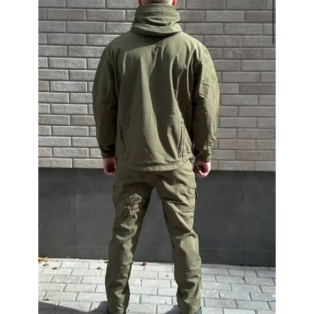 Костюм Softshell на флисе олива хаки черный койот Китайский