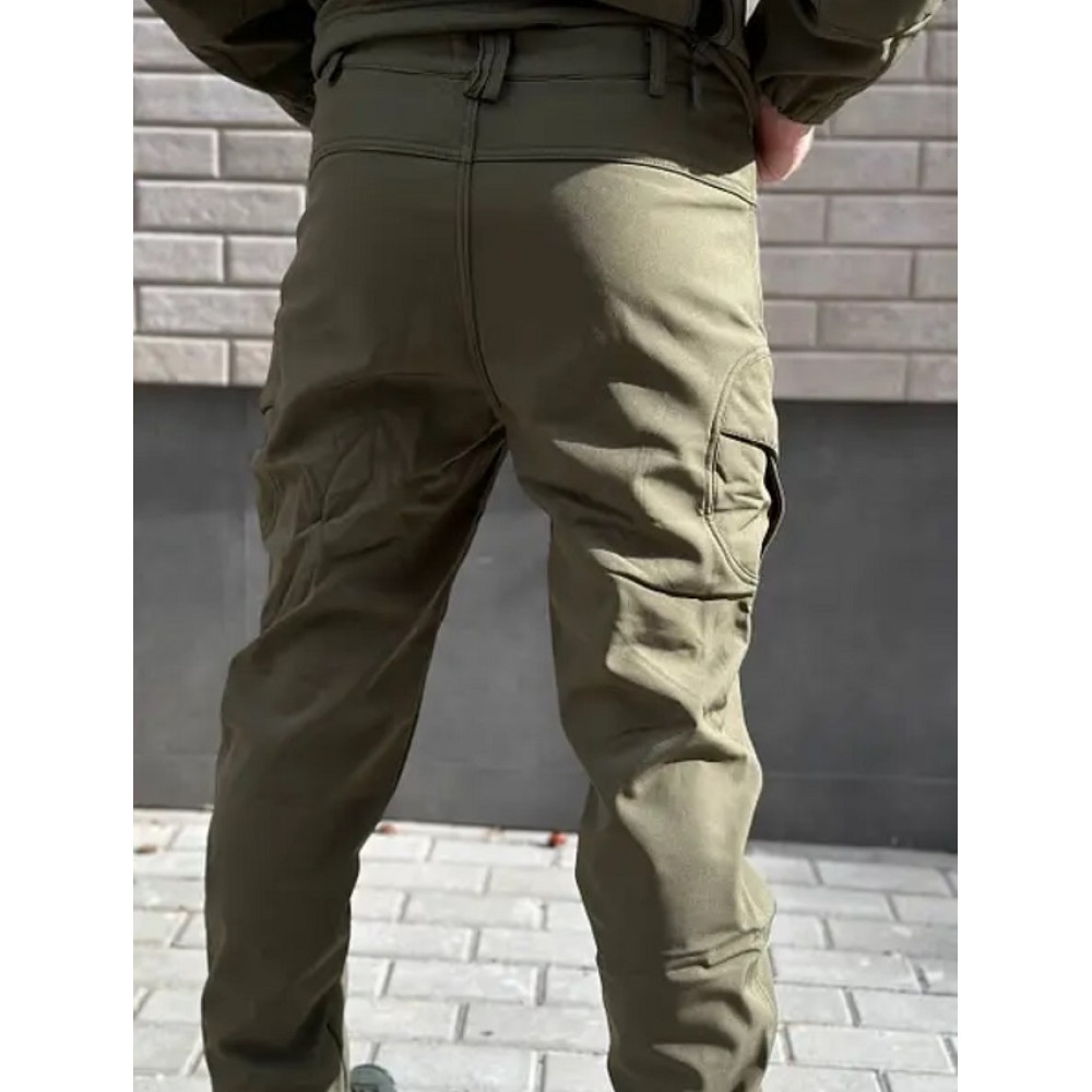 Костюм Softshell на флисе олива хаки черный койот Китайский