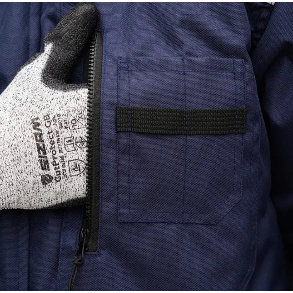 Куртка рабочая утепленная Service Odyag OXYGEN ЗИМА синий с капюшоном