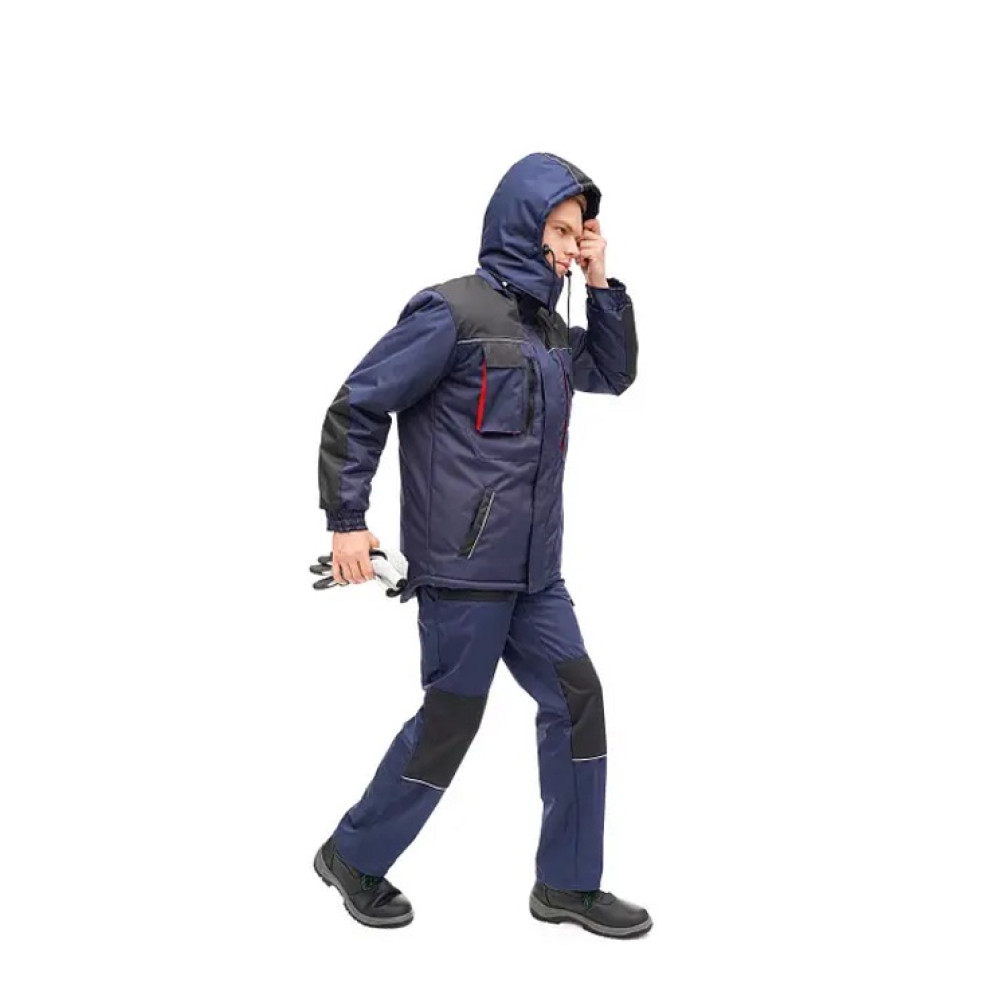 Куртка рабочая утепленная Service Odyag OXYGEN ЗИМА синий с капюшоном