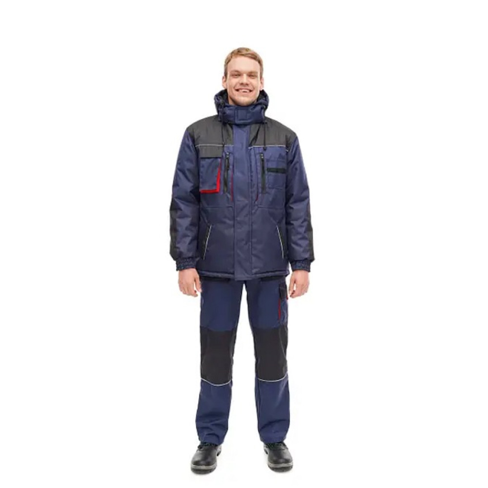 Куртка рабочая утепленная Service Odyag OXYGEN ЗИМА синий с капюшоном