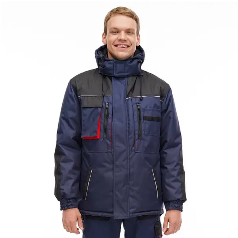 Куртка рабочая утепленная Service Odyag OXYGEN ЗИМА синий с капюшоном